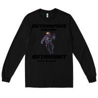 Black Outer Space Adventurer Astronaut Long Sleeve Tee - Bettercallsaul