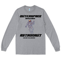 Heather Grey Outer Space Adventurer Astronaut Long Sleeve Tee - Bettercallsaul