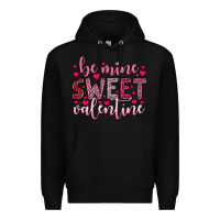 Black be mine sweet valentine Premium Hoodie - OliviaCreatesArt