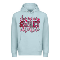 Blue Mist be mine sweet valentine Premium Hoodie - OliviaCreatesArt