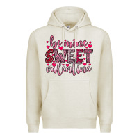 Oatmeal Heather be mine sweet valentine Premium Hoodie - OliviaCreatesArt