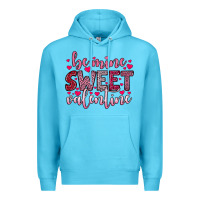 Ocean Blue be mine sweet valentine Premium Hoodie - OliviaCreatesArt
