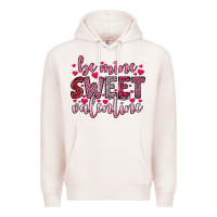 Pale Pink be mine sweet valentine Premium Hoodie - OliviaCreatesArt