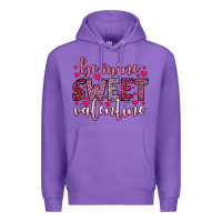 Purple be mine sweet valentine Premium Hoodie - OliviaCreatesArt