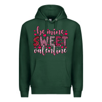 Sports Green be mine sweet valentine Premium Hoodie - OliviaCreatesArt
