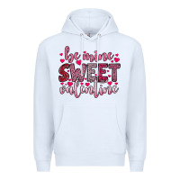 White be mine sweet valentine Premium Hoodie - OliviaCreatesArt