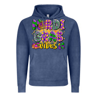 Vintage Denim mardi gras vibes Vintage Hoodie - LillyAllenDesigns