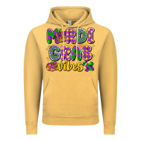 Vintage Mustard mardi gras vibes Vintage Hoodie - LillyAllenDesigns