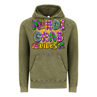 Vintage Olive mardi gras vibes Vintage Hoodie - LillyAllenDesigns