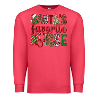 Cardinal Santa's Favorite Nurse Premium Sweatshirt - BundleAndBundleShop