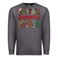 Charcoal Heather Santa's Favorite Nurse Premium Sweatshirt - BundleAndBundleShop