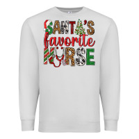 Dove Grey Santa's Favorite Nurse Premium Sweatshirt - BundleAndBundleShop