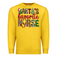 Lemon Santa's Favorite Nurse Premium Sweatshirt - BundleAndBundleShop