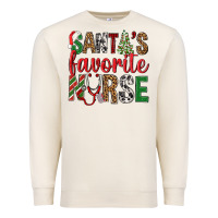 Sandshell Santa's Favorite Nurse Premium Sweatshirt - BundleAndBundleShop