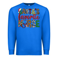 True Royal Santa's Favorite Nurse Premium Sweatshirt - BundleAndBundleShop