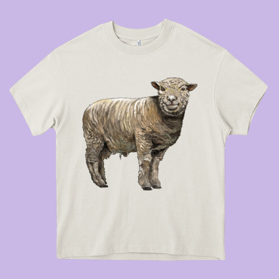 Southdown Sheep Heavy Core Tee Designed By Lillyallendesigns