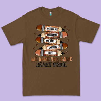 We Have The Same Heart Inside Premium Tee Designed By Maliassmallbusiness