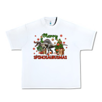 White merry spinosaurusmas Urban Heavy Tee - LillyAllenDesigns