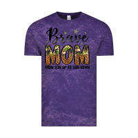 Cloud Purple brave mom from son up to son down Vintage Tee - LillyAllenDesigns