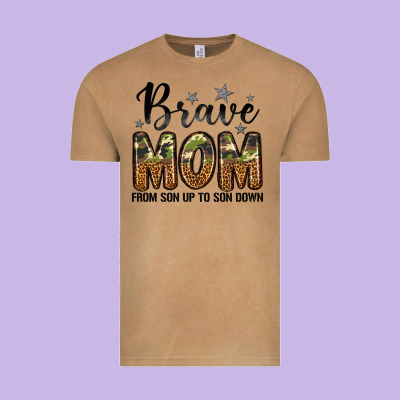 Brave Mom From Son Up To Son Down Vintage Tee Designed By Lillyallendesigns