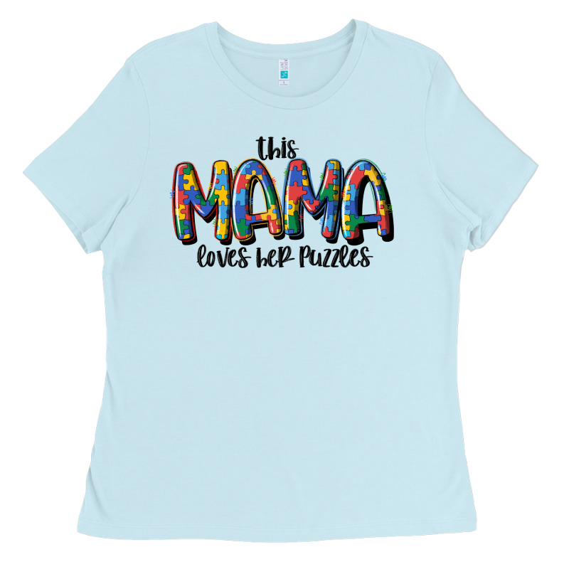 This Mama Loves Her Puzzle Ladies Tee by MaliasSmallBusiness | Teevron