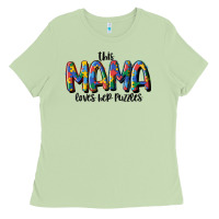 Matcha this mama loves her puzzle Ladies Tee - MaliasSmallBusiness