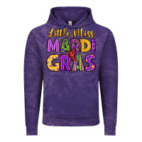 Cloud Purple little miss mardi gras Vintage Hoodie - LillyAllenDesigns