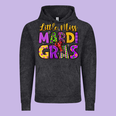 Little Miss Mardi Gras Vintage Hoodie Designed By Lillyallendesigns