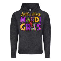 Vintage Black little miss mardi gras Vintage Hoodie - LillyAllenDesigns
