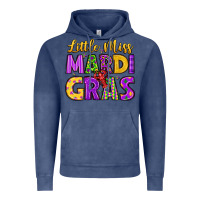 Vintage Denim little miss mardi gras Vintage Hoodie - LillyAllenDesigns
