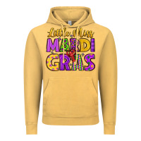Vintage Mustard little miss mardi gras Vintage Hoodie - LillyAllenDesigns