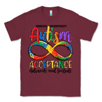 Burgundy autism acceptance Classic Tee - LillyAllenDesigns