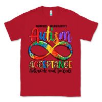 Red autism acceptance Classic Tee - LillyAllenDesigns