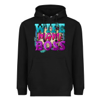 Black wife mom boss Heavyweight Hoodie - FaDigitalArtStudio