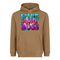 Toasted Coconut wife mom boss Heavyweight Hoodie - FaDigitalArtStudio