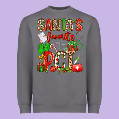 Santa's Favorite Pct Heavyweight Sweatshirt Designed By Texasbilliewilder