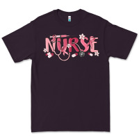 Plum nurse breast cancer awareness Premium Tee - MaliasSmallBusiness