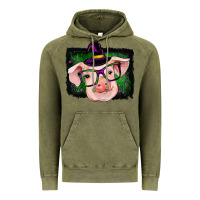 Vintage Olive pig halloween Vintage Hoodie - RanaPortraitStore