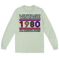 Matcha Vintage 1980 Birthday Long Sleeve Tee - Bettercallsaul