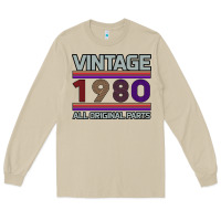 Mushroom Vintage 1980 Birthday Long Sleeve Tee - Bettercallsaul