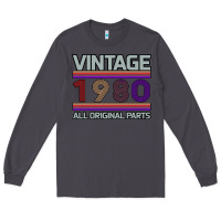 Smoke Vintage 1980 Birthday Long Sleeve Tee - Bettercallsaul
