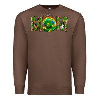 Chestnut Western Mom With Shamrocks Premium Sweatshirt - BundleAndBundleShop