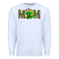White Western Mom With Shamrocks Premium Sweatshirt - BundleAndBundleShop