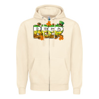 Sandshell St. Patrick's Day beer Zipper Hoodie - CowGirlArtShop