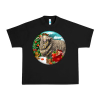 Black christmas merino wool sheep Urban Heavy Tee - LillyAllenDesigns
