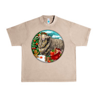 French Oak christmas merino wool sheep Urban Heavy Tee - LillyAllenDesigns