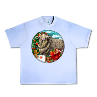 Grape Ice christmas merino wool sheep Urban Heavy Tee - LillyAllenDesigns