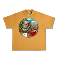 Peanut Butter christmas merino wool sheep Urban Heavy Tee - LillyAllenDesigns