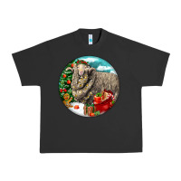Pigment Black christmas merino wool sheep Urban Heavy Tee - LillyAllenDesigns