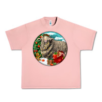 Salmon christmas merino wool sheep Urban Heavy Tee - LillyAllenDesigns